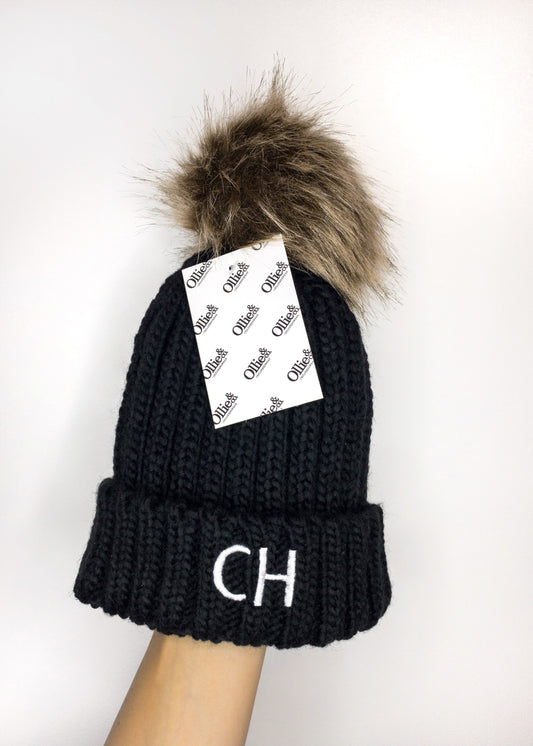 Chunky Knit Bobble Hat