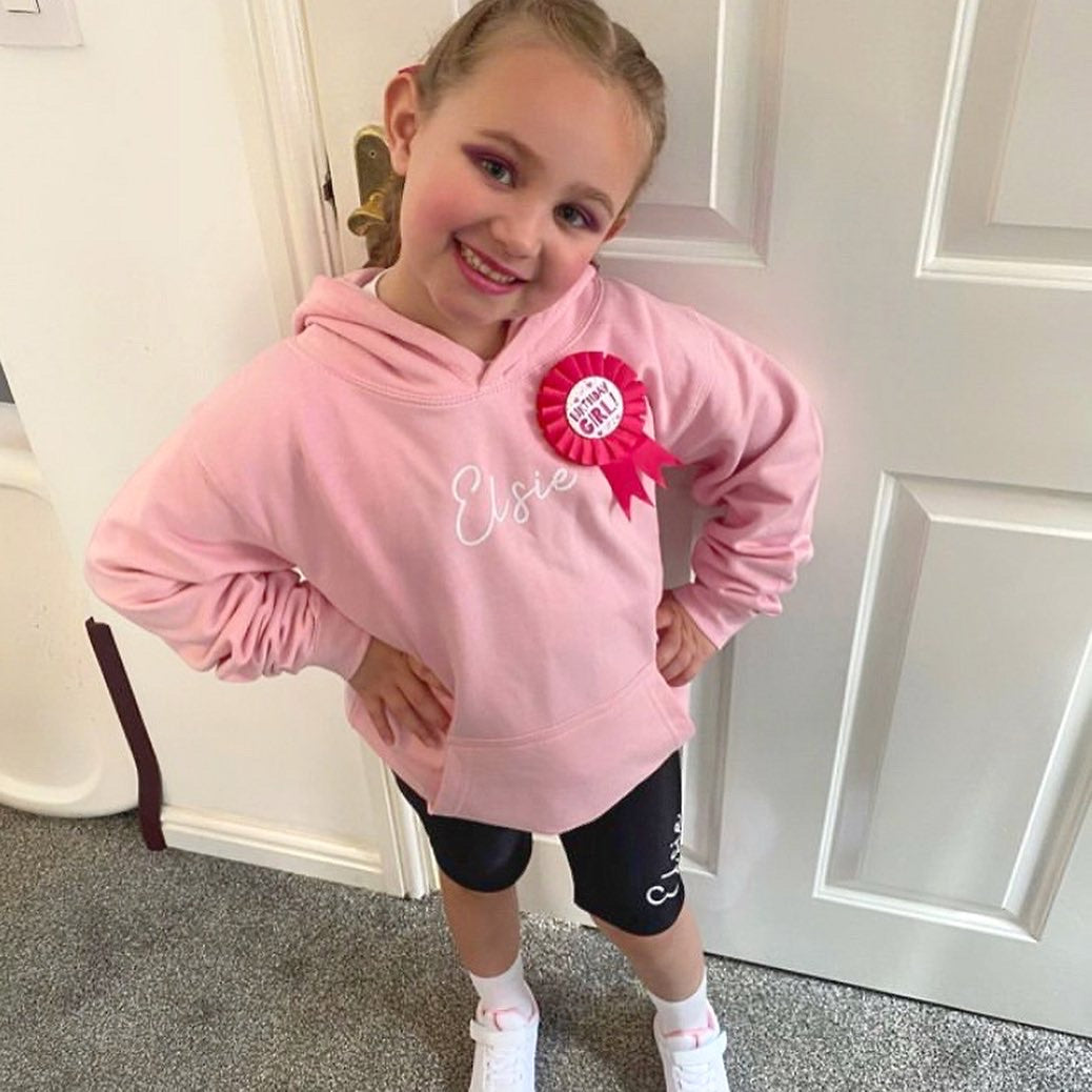 Baby Pink Signature Kids Hoodie