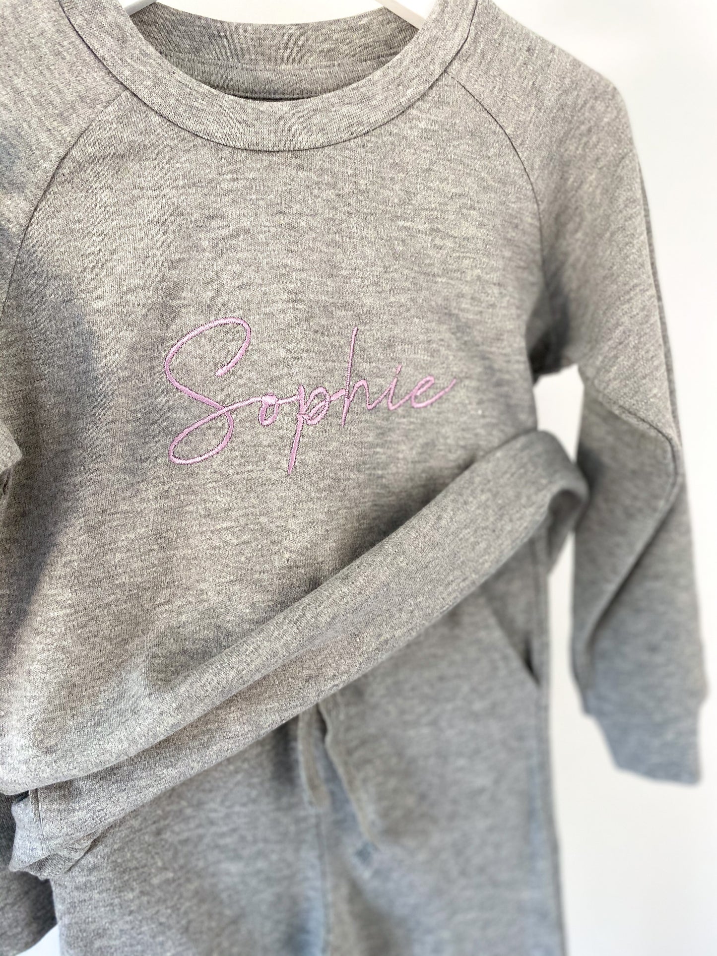 Grey Tie Waist Loungewear