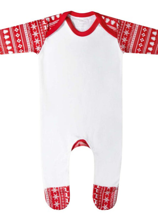 Classic Christmas Baby Romper