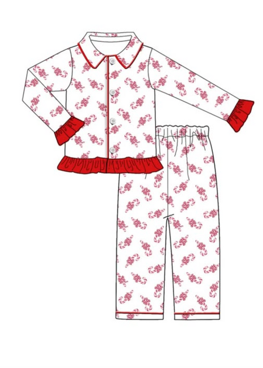PRE ORDER Candy Bows Christmas Pyjamas
