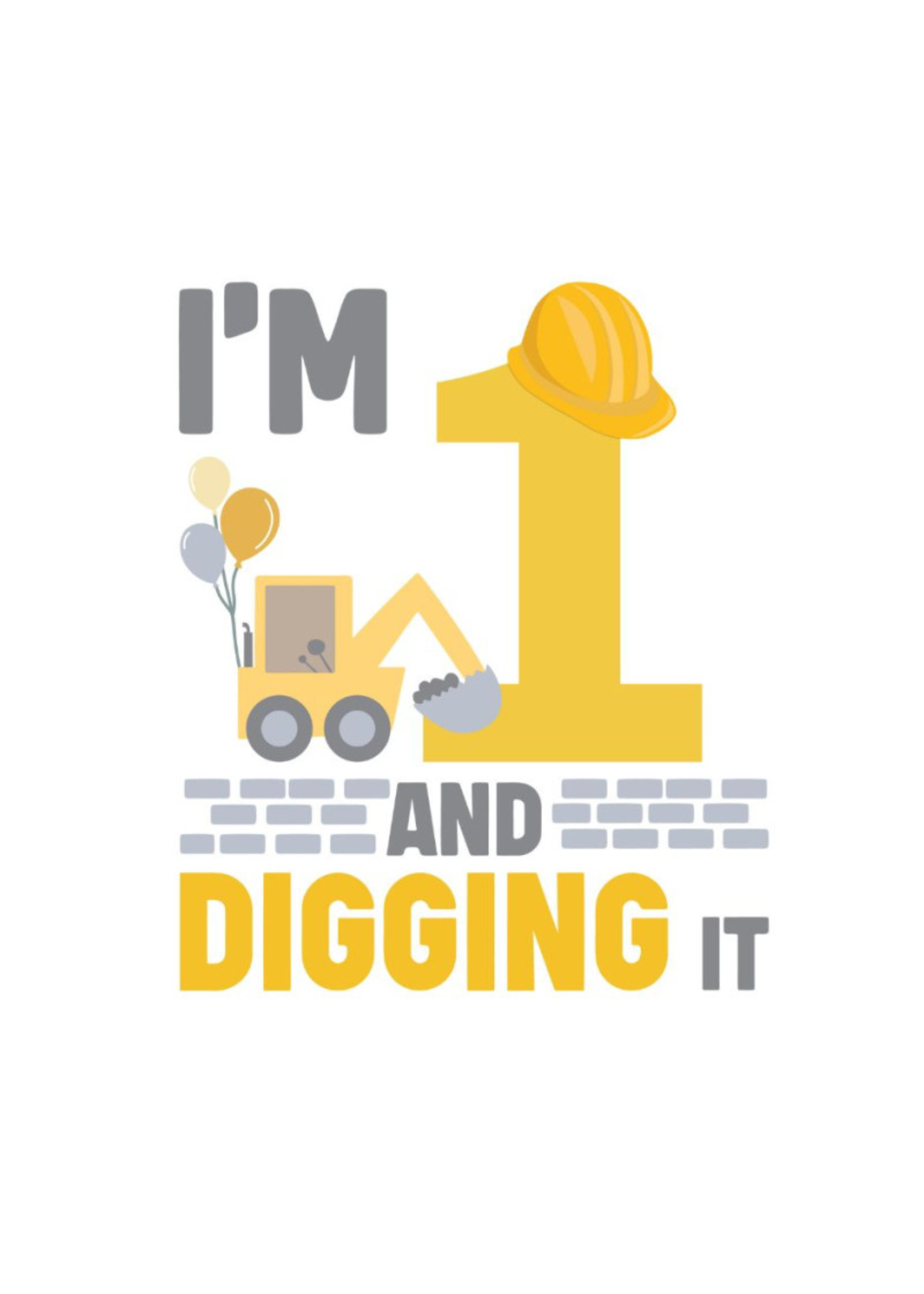 Digger Birthday Pyjamas