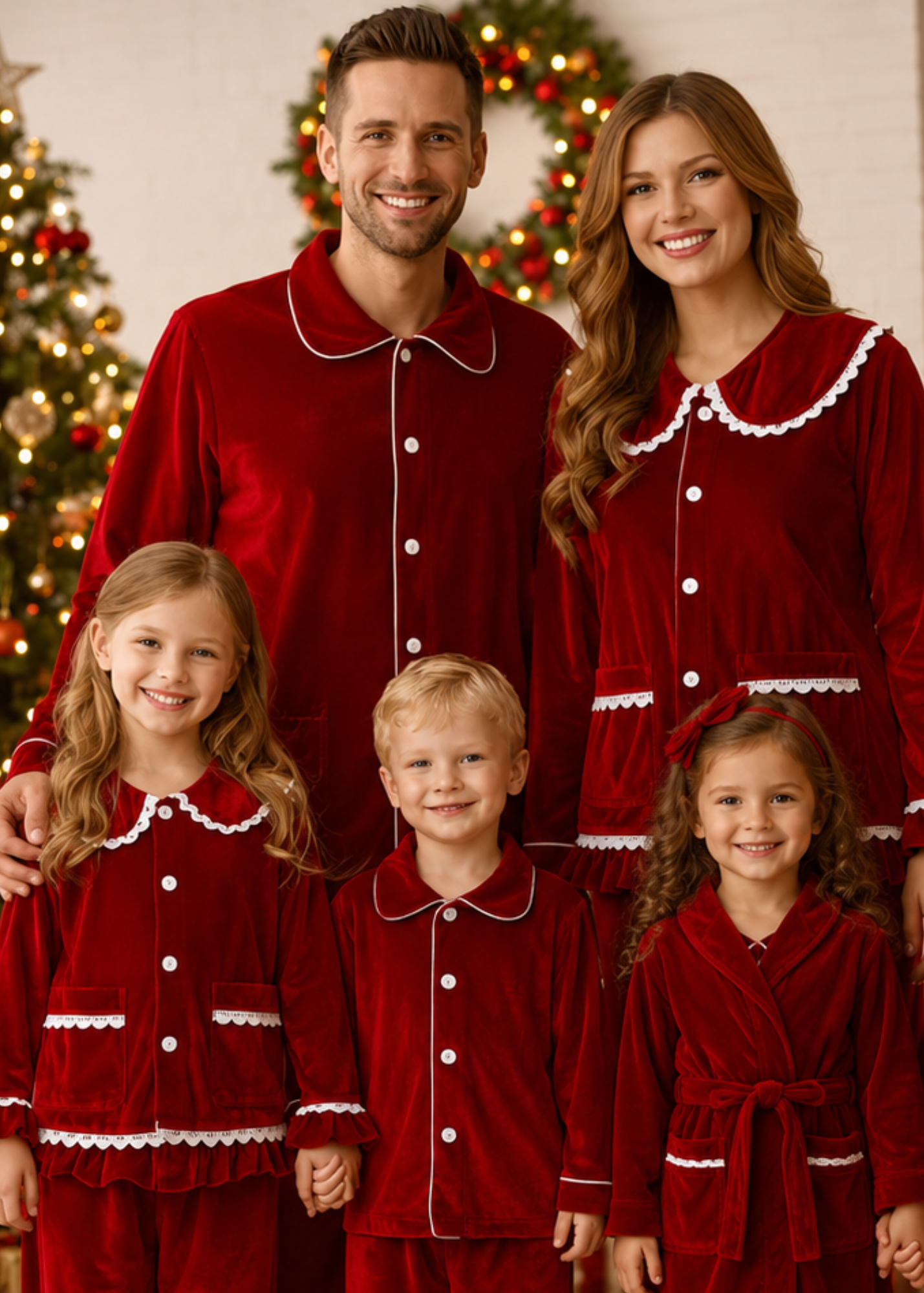NEW Adults Red Velvet Pjs