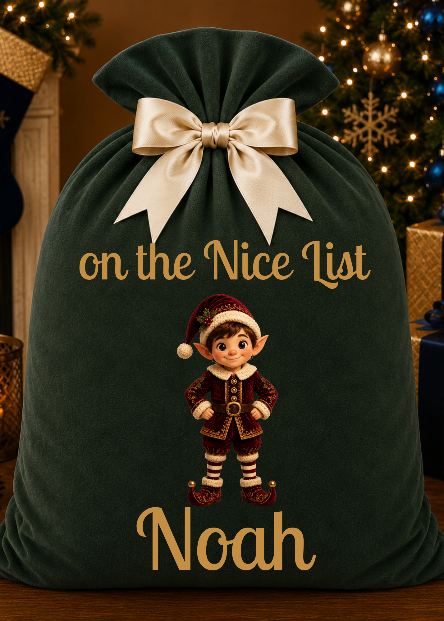 NEW Velvet Santa Sack