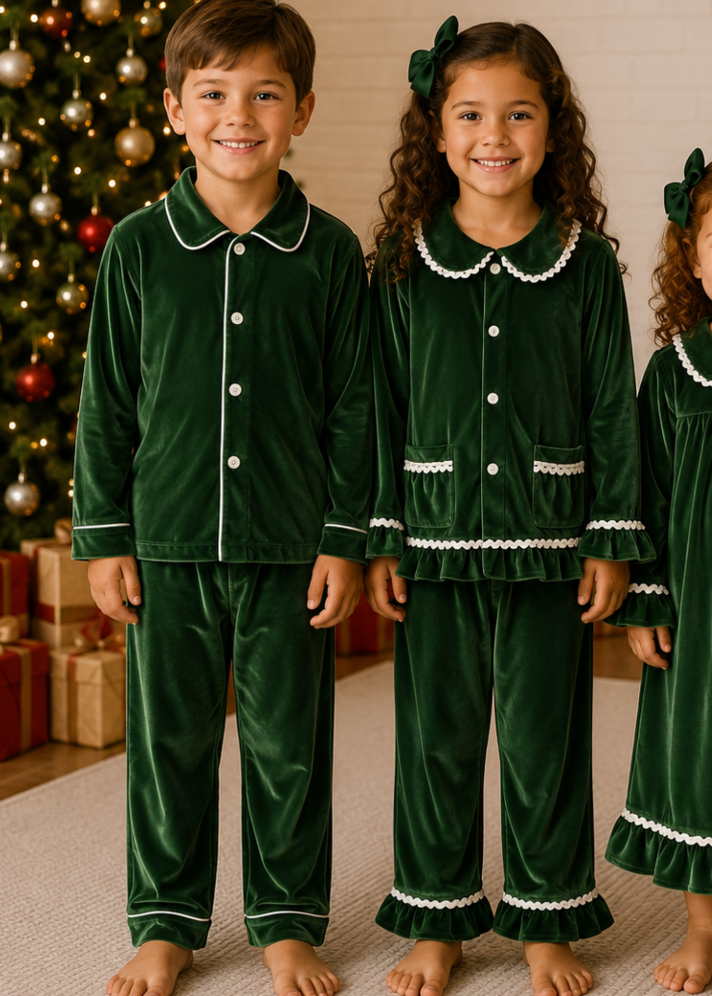 NEW Green Velvet Pjs