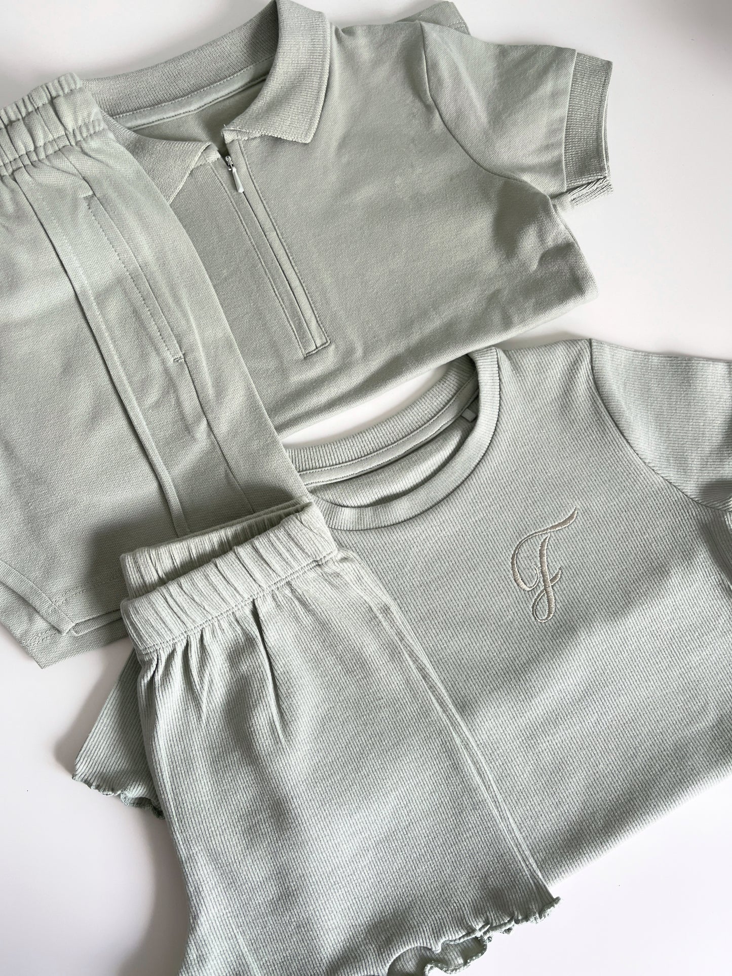 Polo Zip & Shorts Set