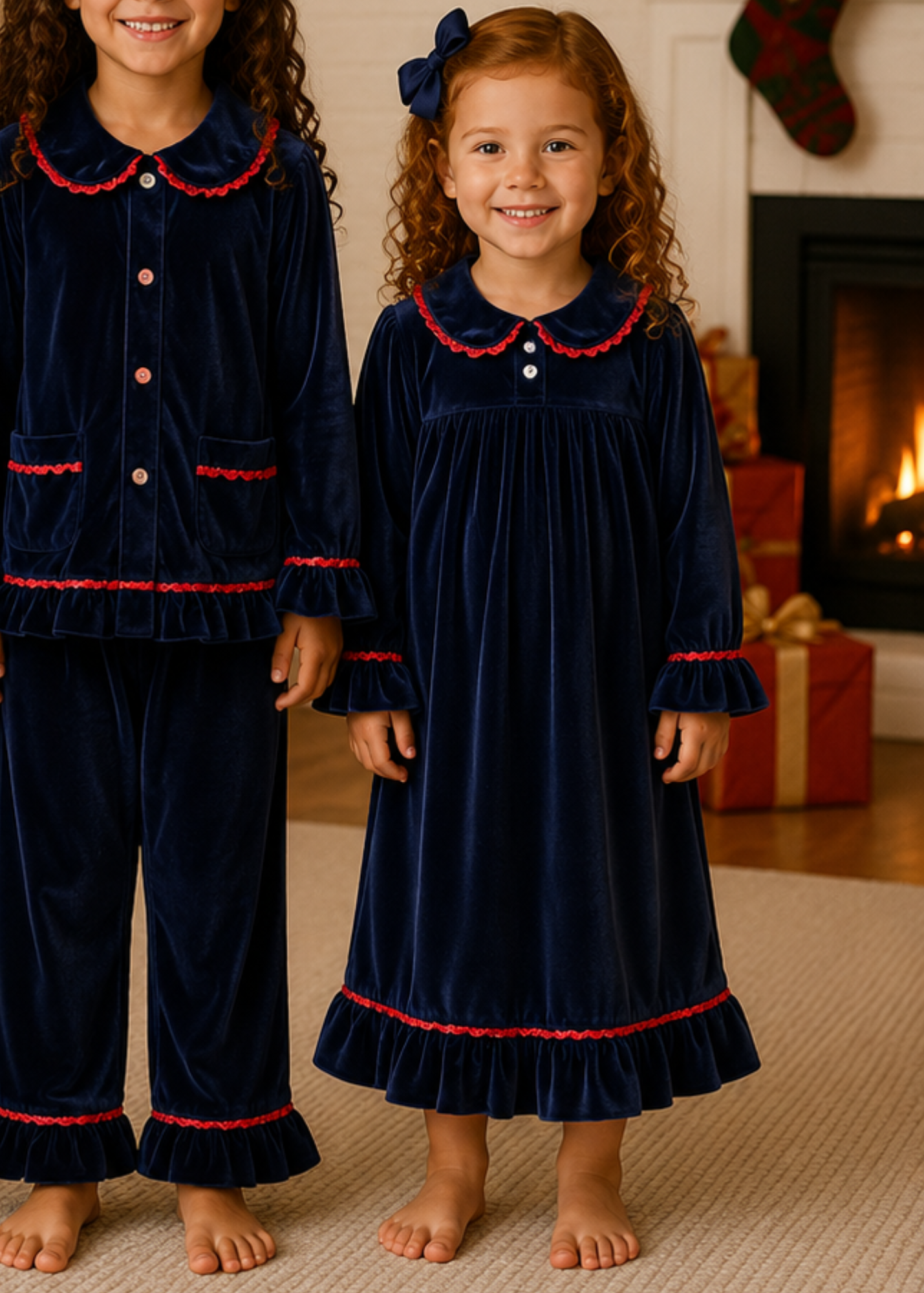 NEW Navy Velvet Night Dress