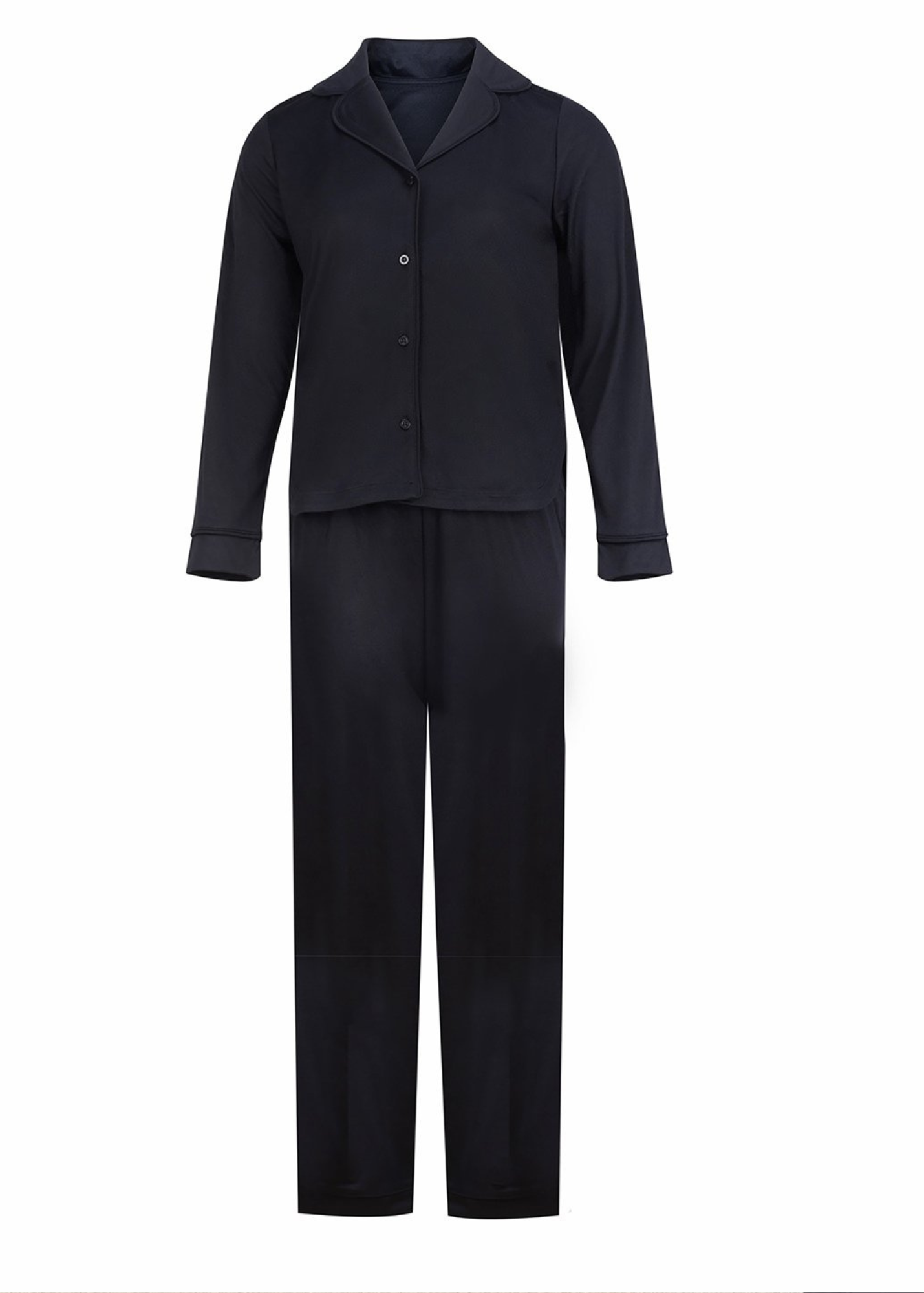 Adults Supersoft Black Pyjamas