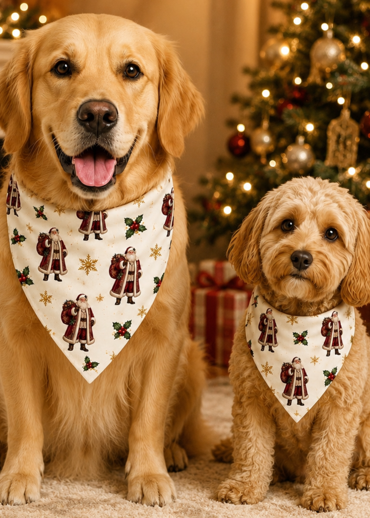 NEW Traditional Santa Dog Bandanna
