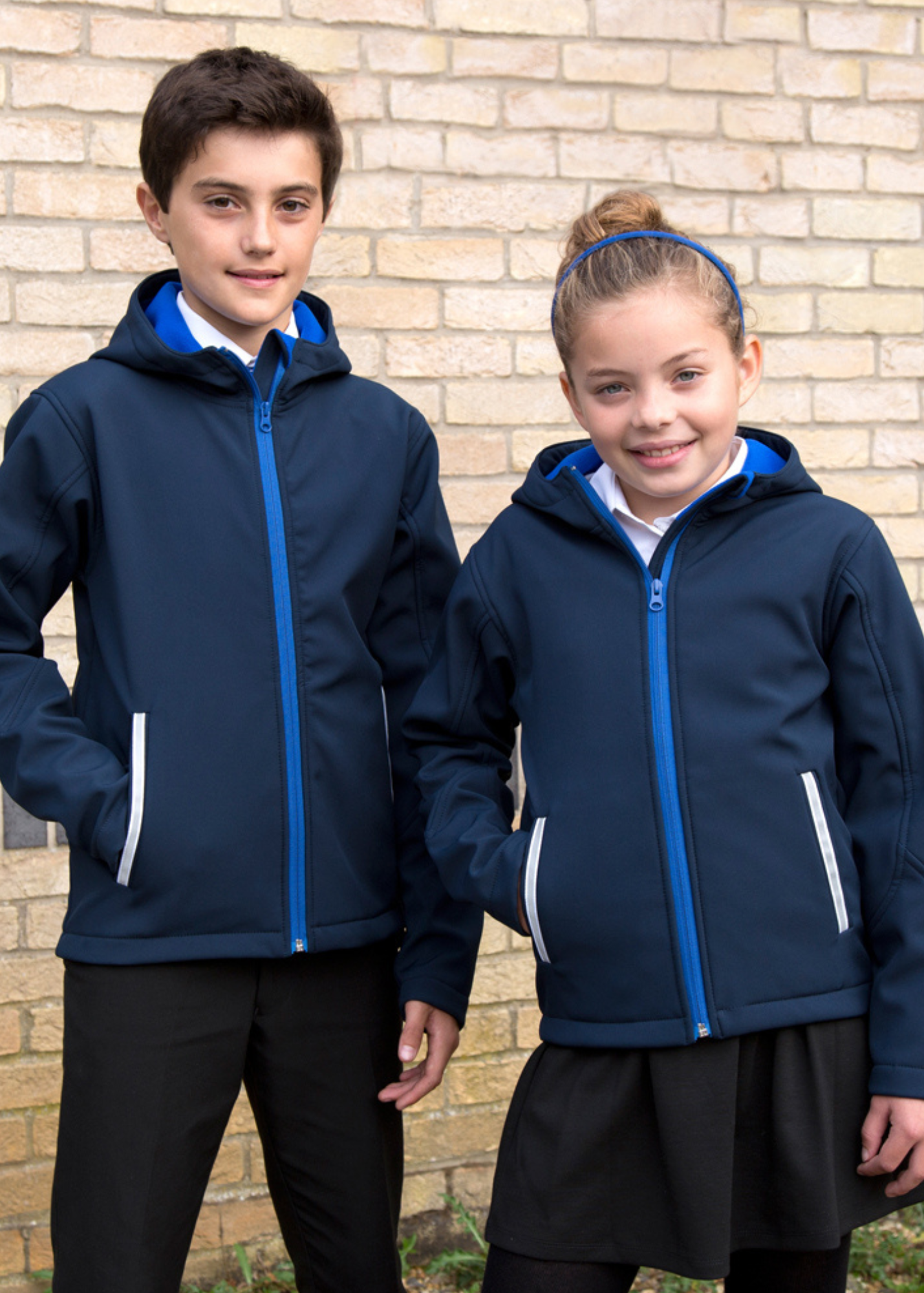 Kids Hooded Soft Shell Jacket
