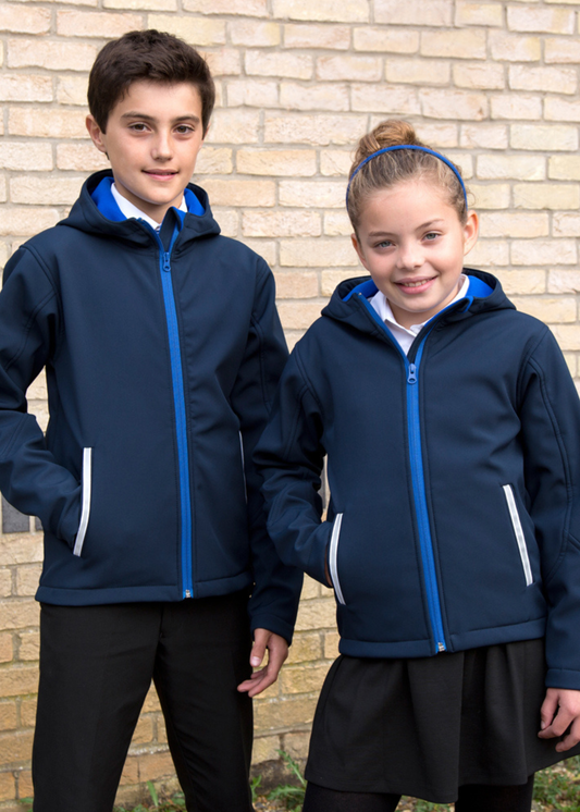 Kids Hooded Soft Shell Jacket