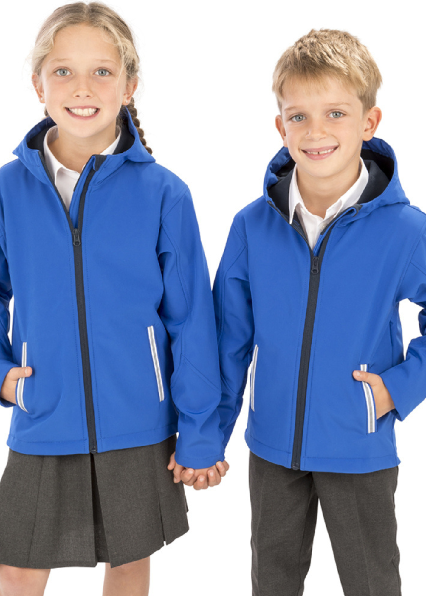 Kids Hooded Soft Shell Jacket
