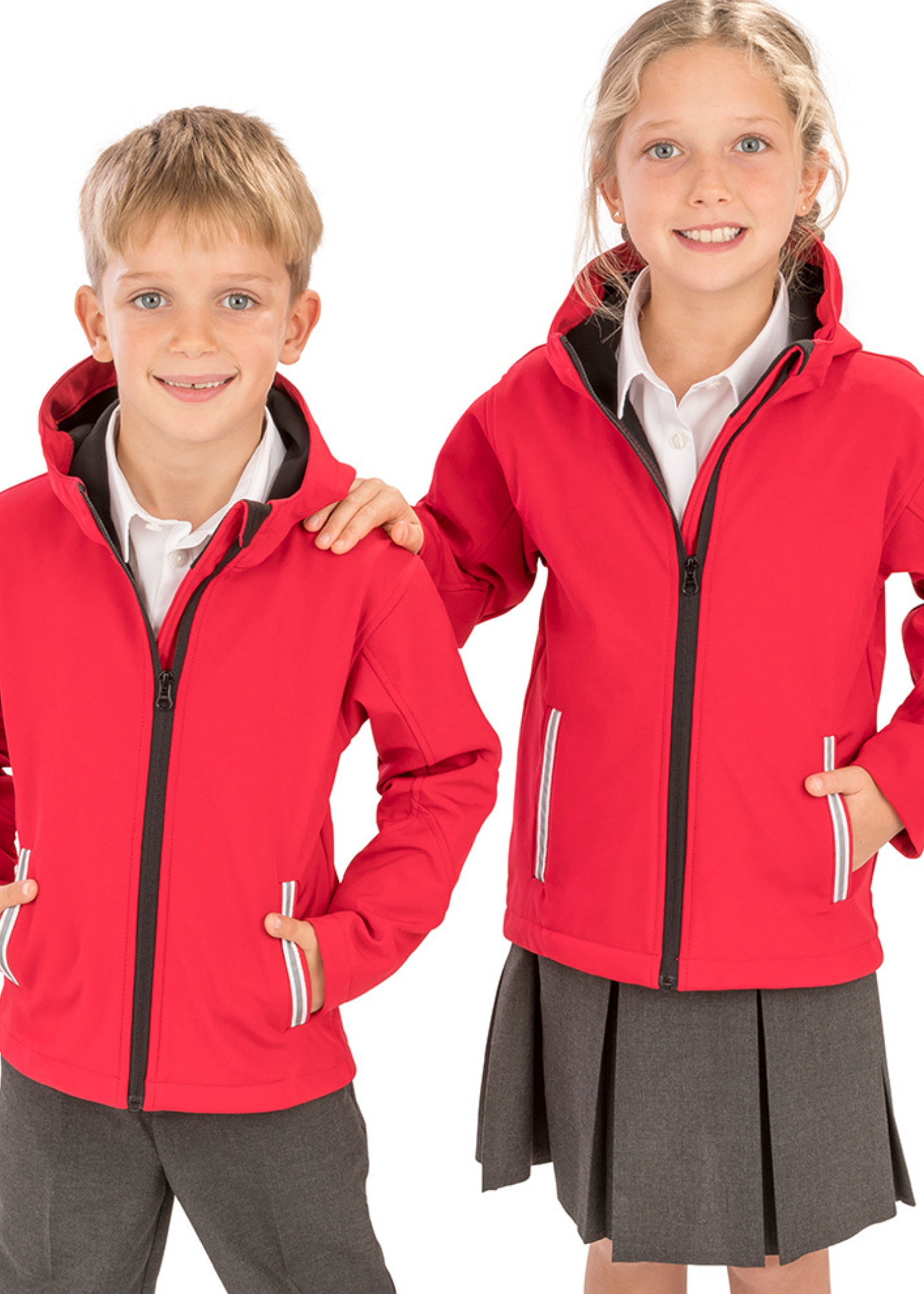 Kids Hooded Soft Shell Jacket