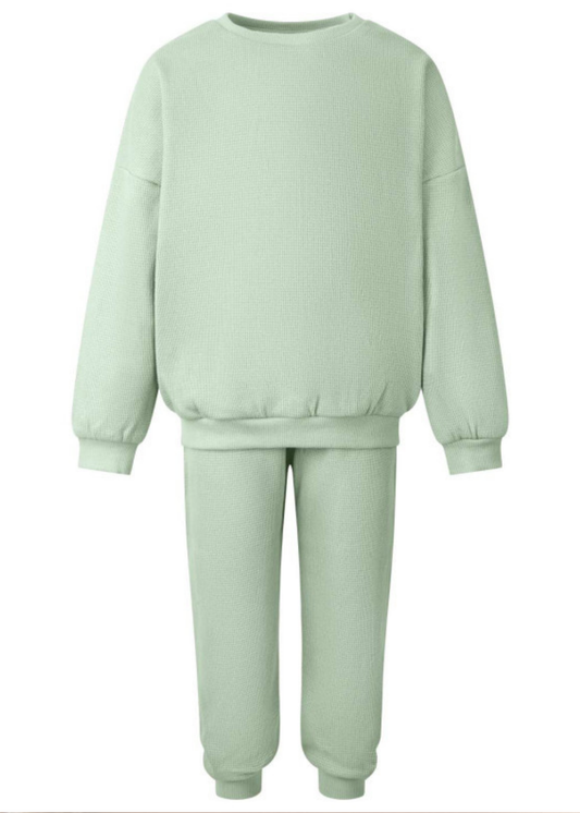 Sage Waffle Loungewear