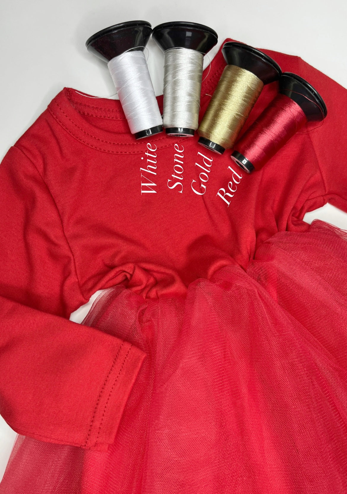 Red Long Sleeve Tutu Dress