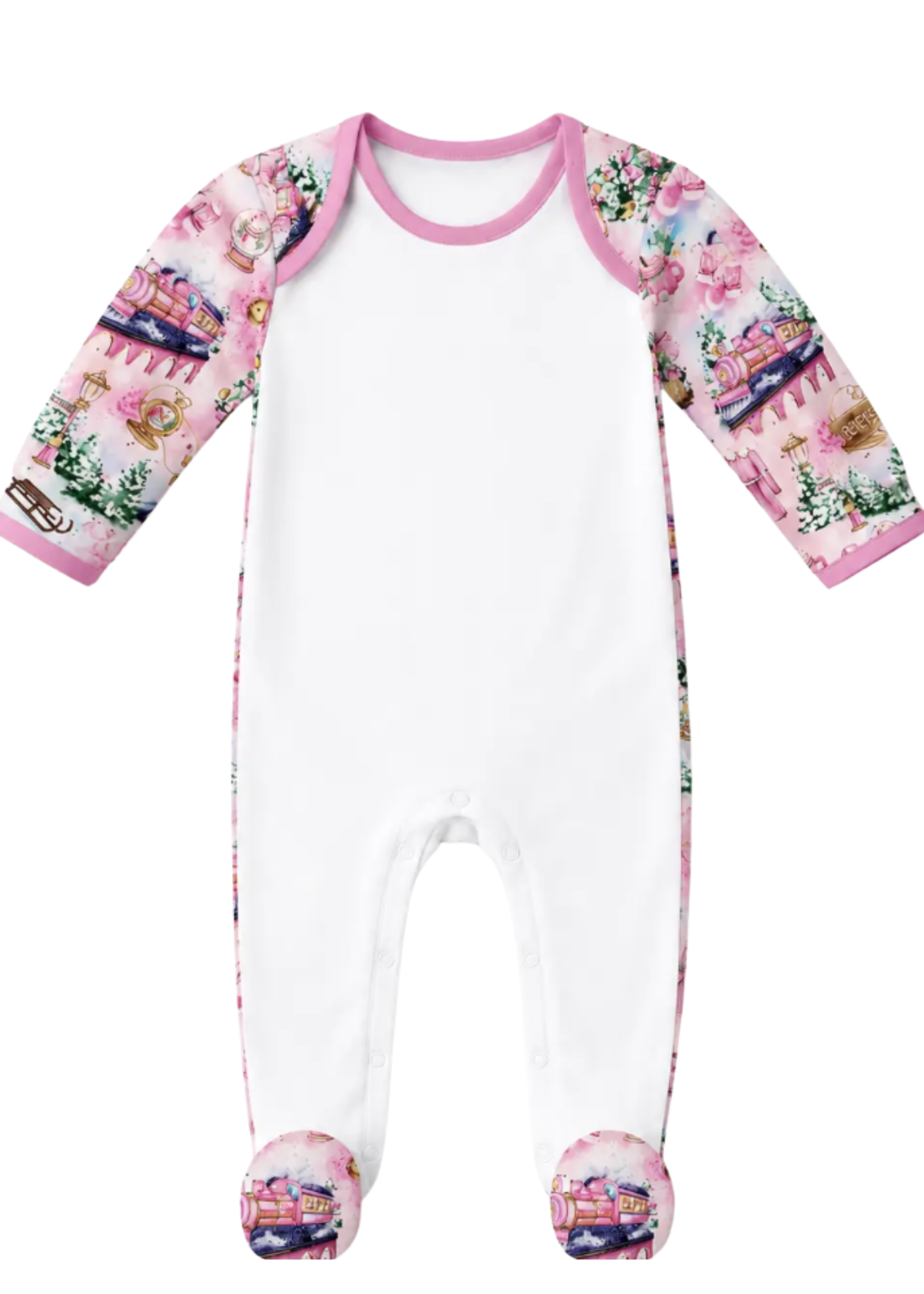 NEW Polar Express Pink Romper