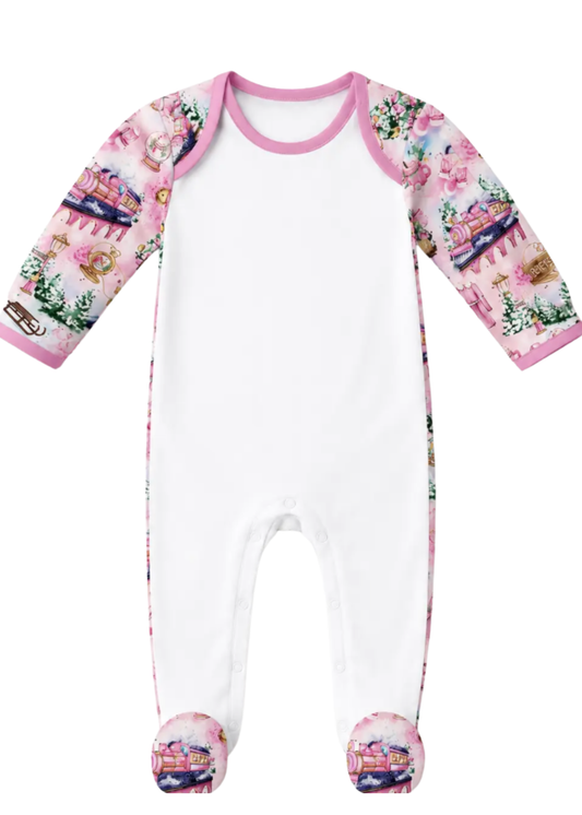 NEW Polar Express Pink Romper