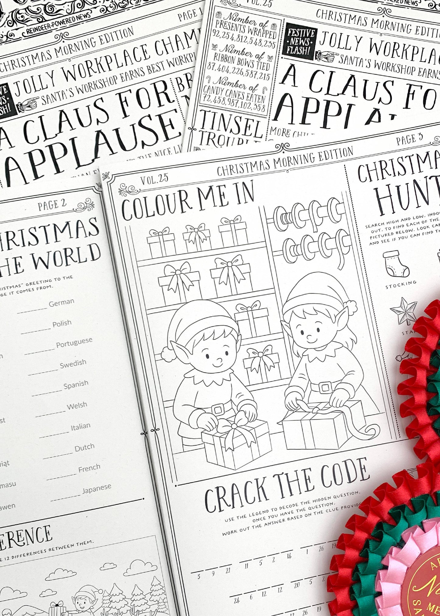 Christmas Newspaper Activity Booklet