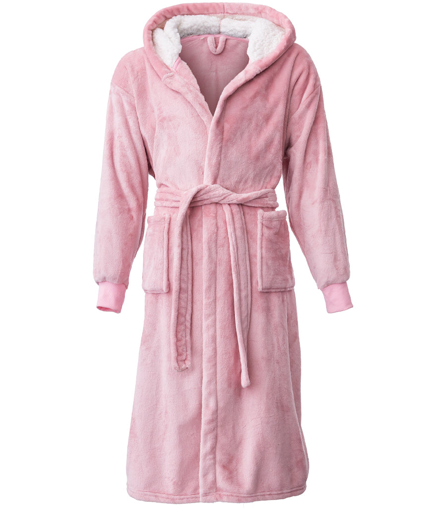 Unisex Luxury Fleece Dressing Gown | Hooded Robe