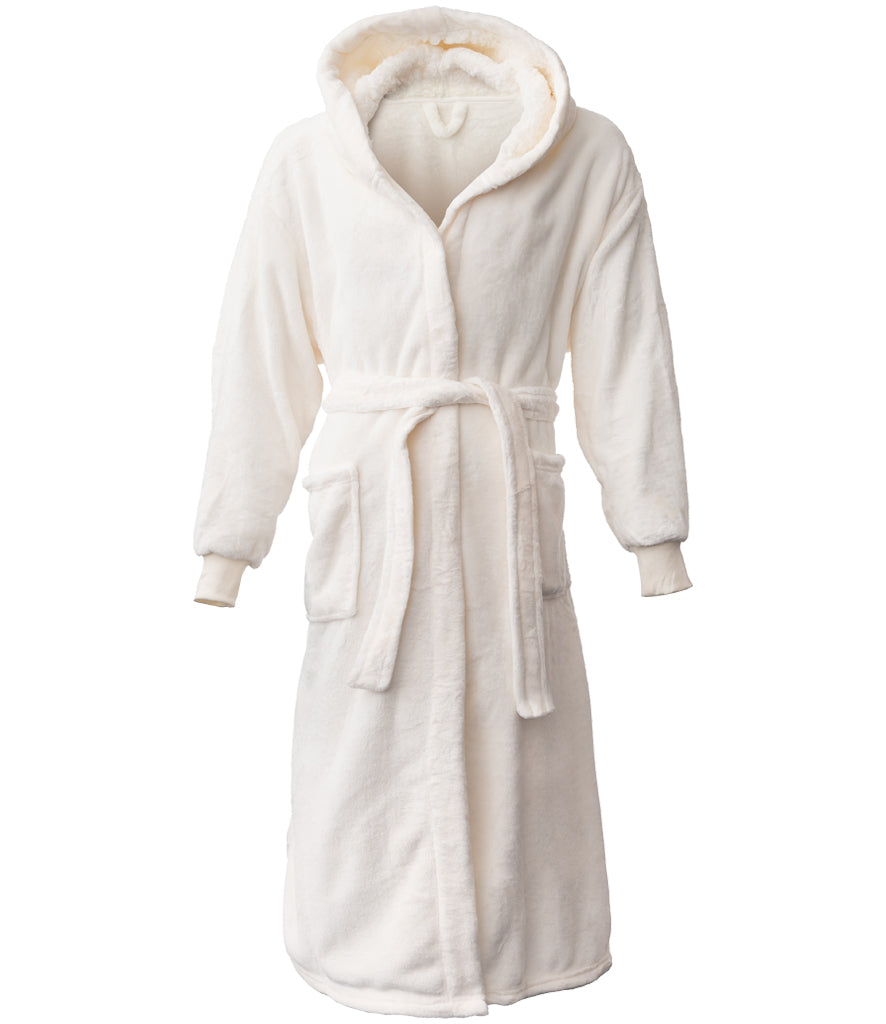 Unisex Luxury Fleece Dressing Gown | Hooded Robe