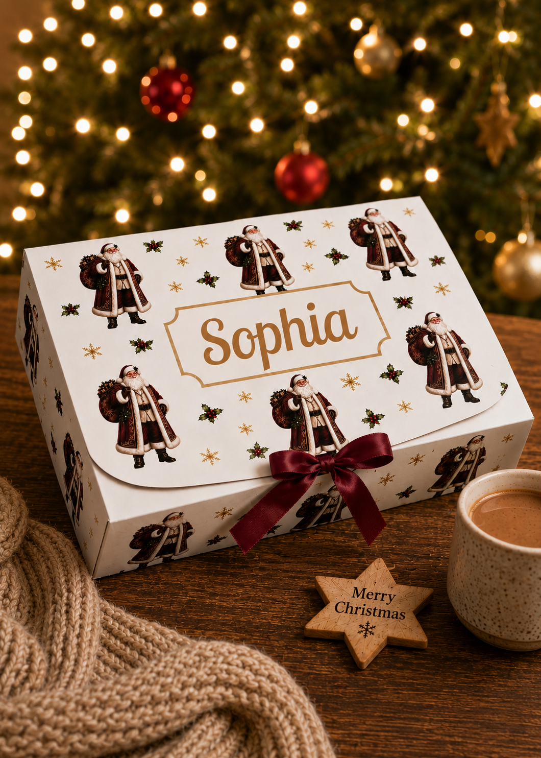 NEW Traditional Santa Gift Box