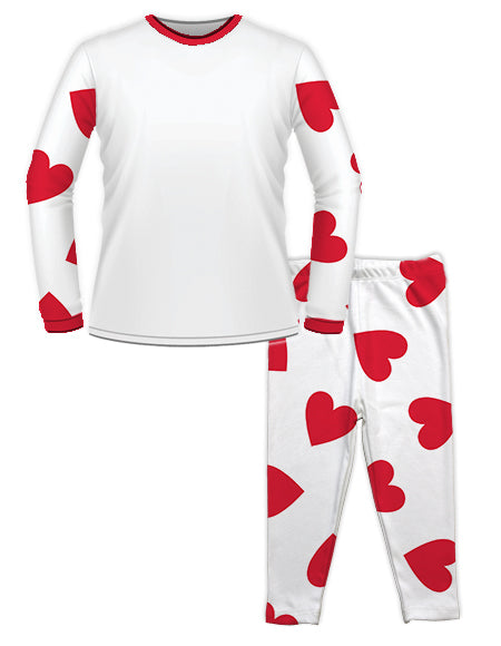 Applique Heart Valentines Pyjamas