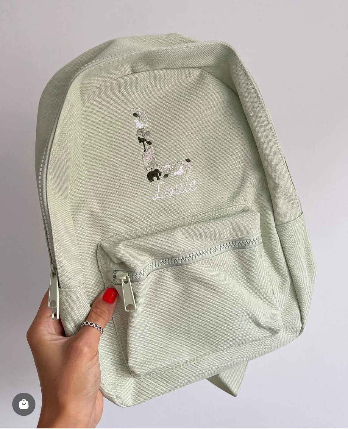 Safari Initial Mini Backpack