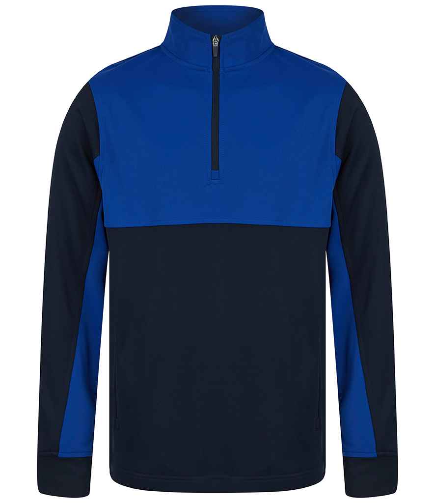 Navy with Royal Blue Kids Sport Tracksuit 1/4 Zip