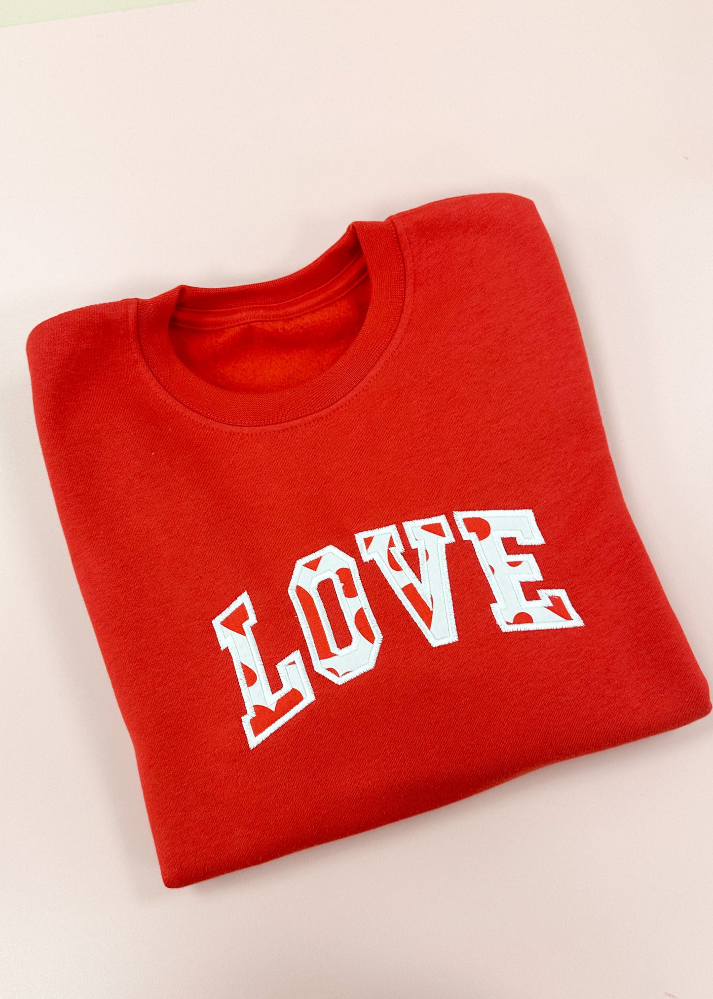 NEW Love Appliqué Sweater