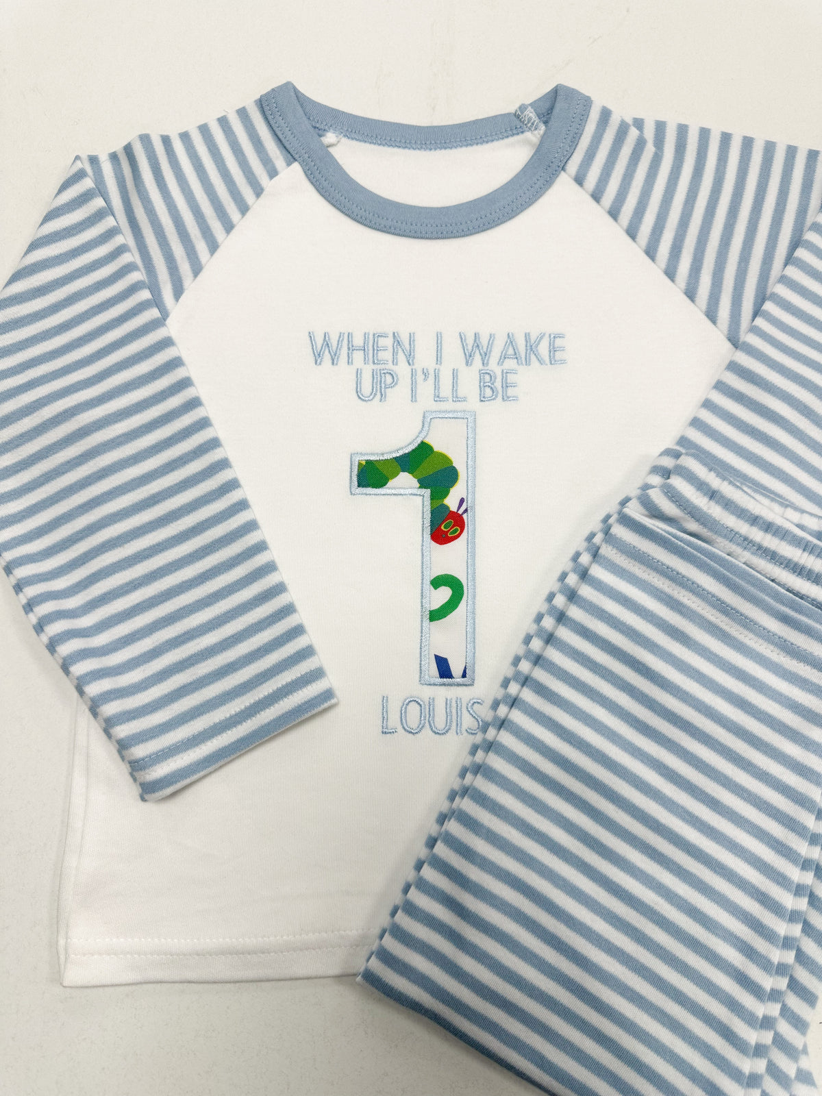 Striped Applique Birthday Pyjamas