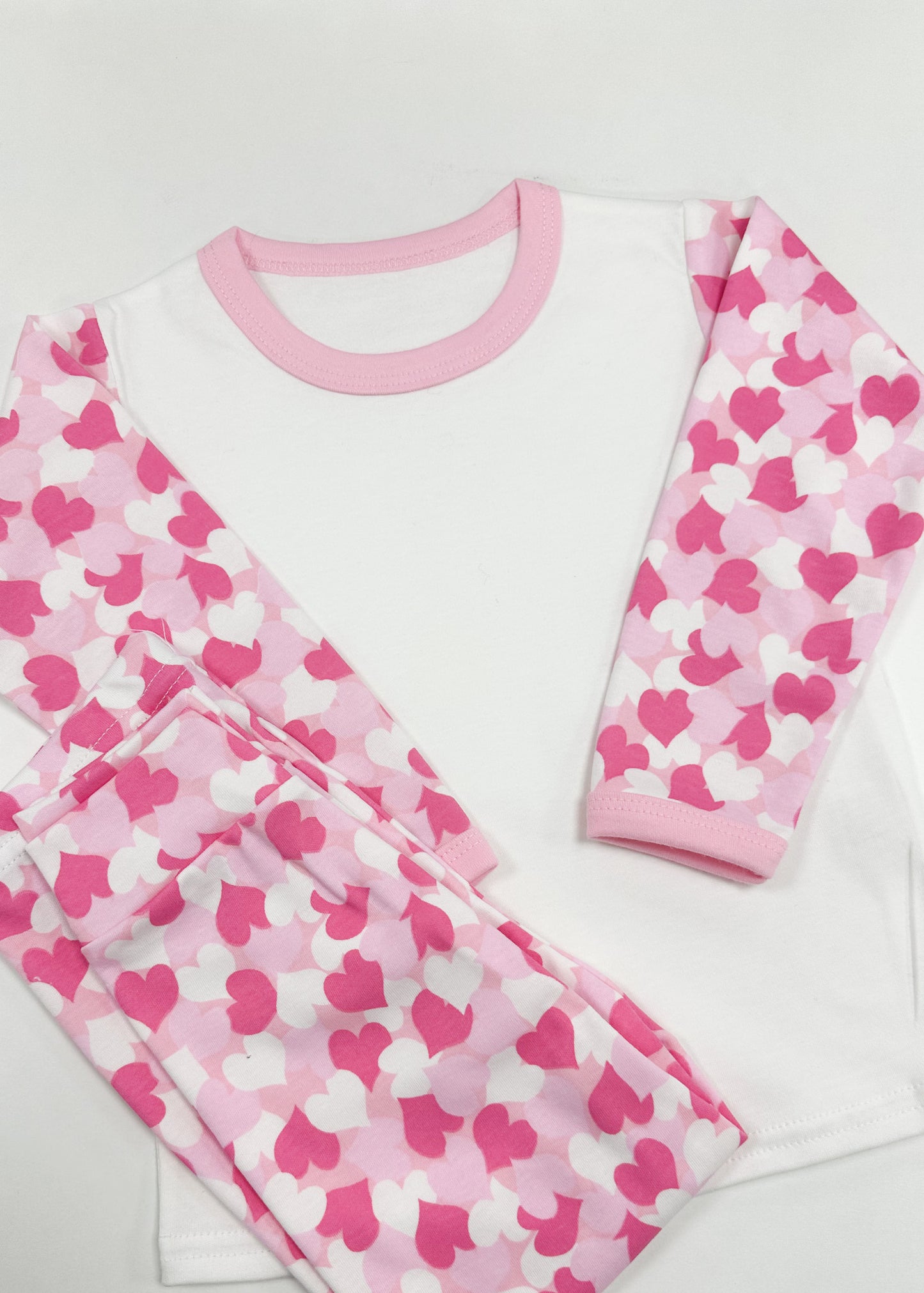 Pink Hearts Valentines Pyjamas