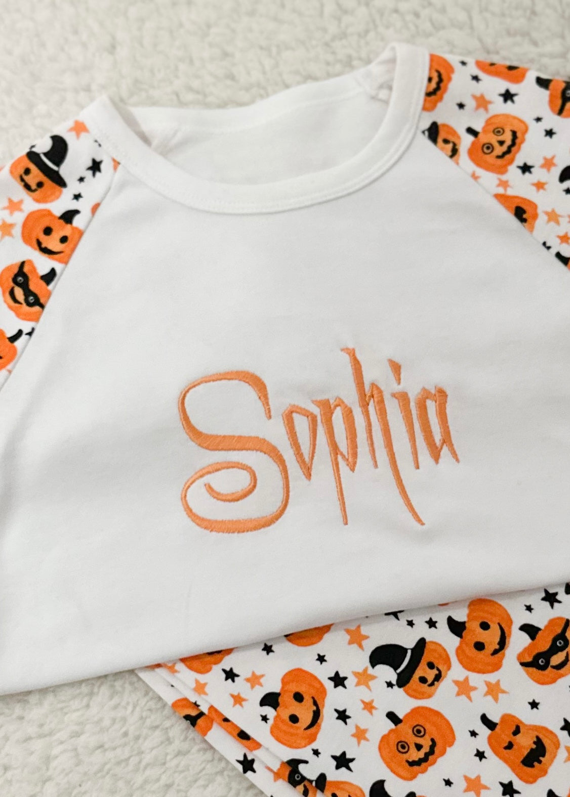 Halloween Spooky Font Pyjamas