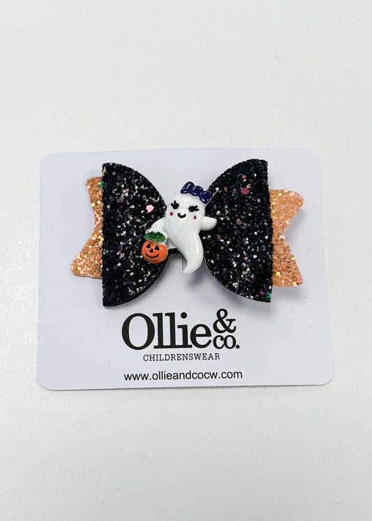 Glittery Ghost Hair Clip