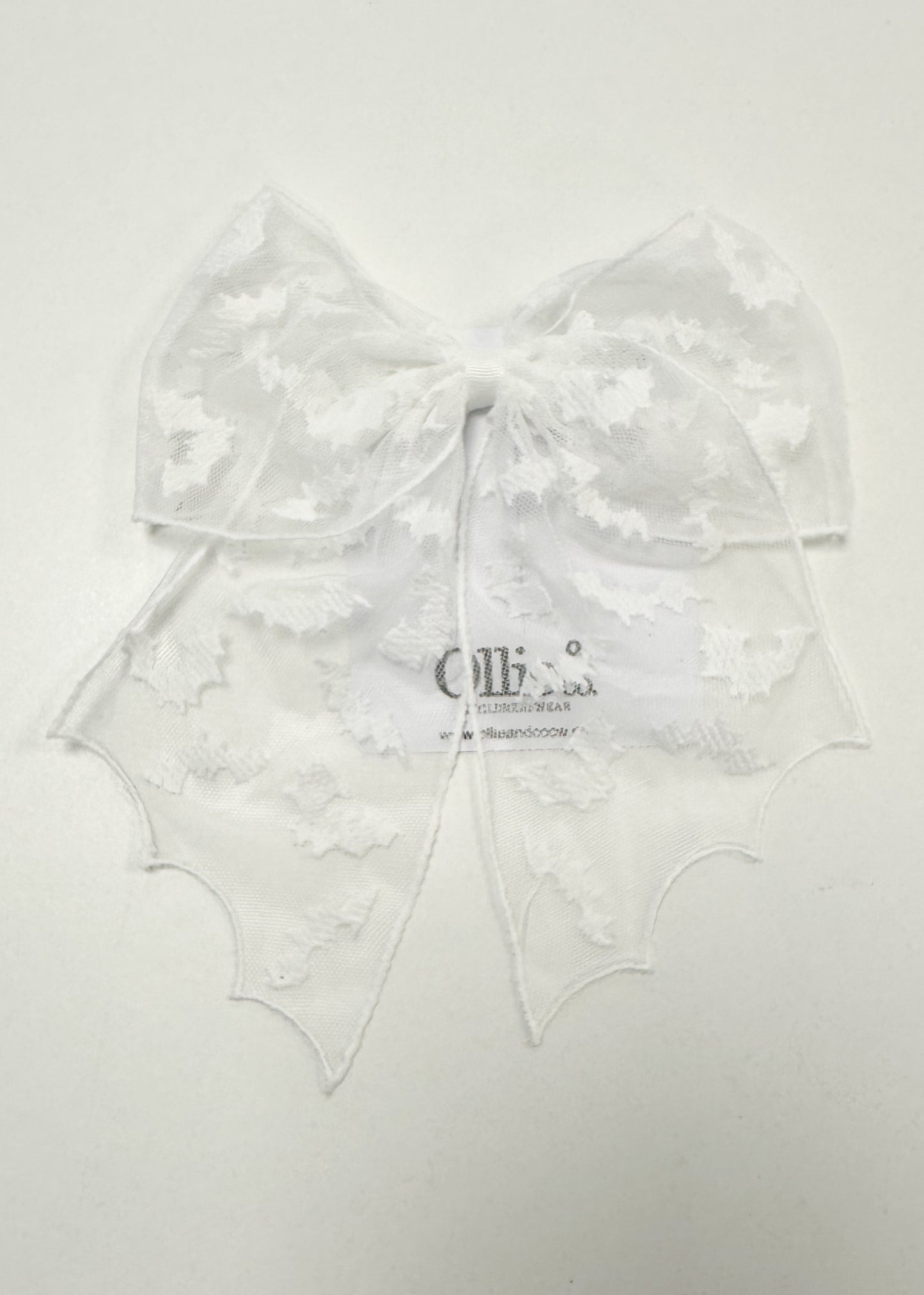 White Bat Large Bow
