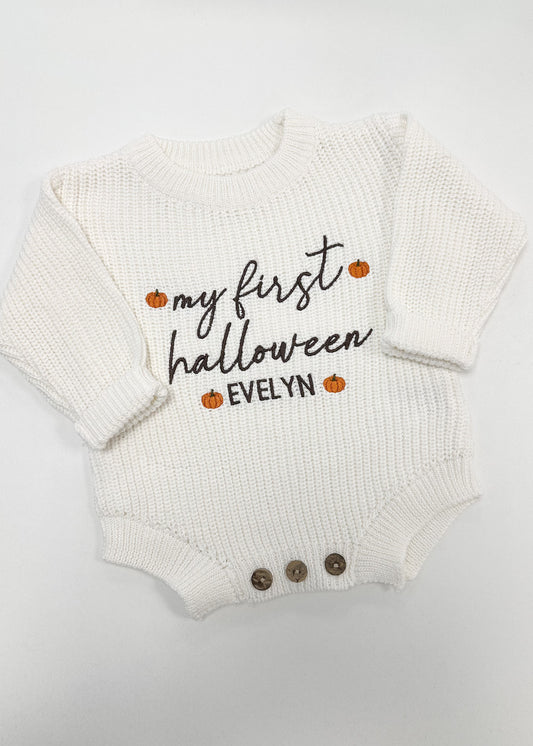My First Halloween Romper