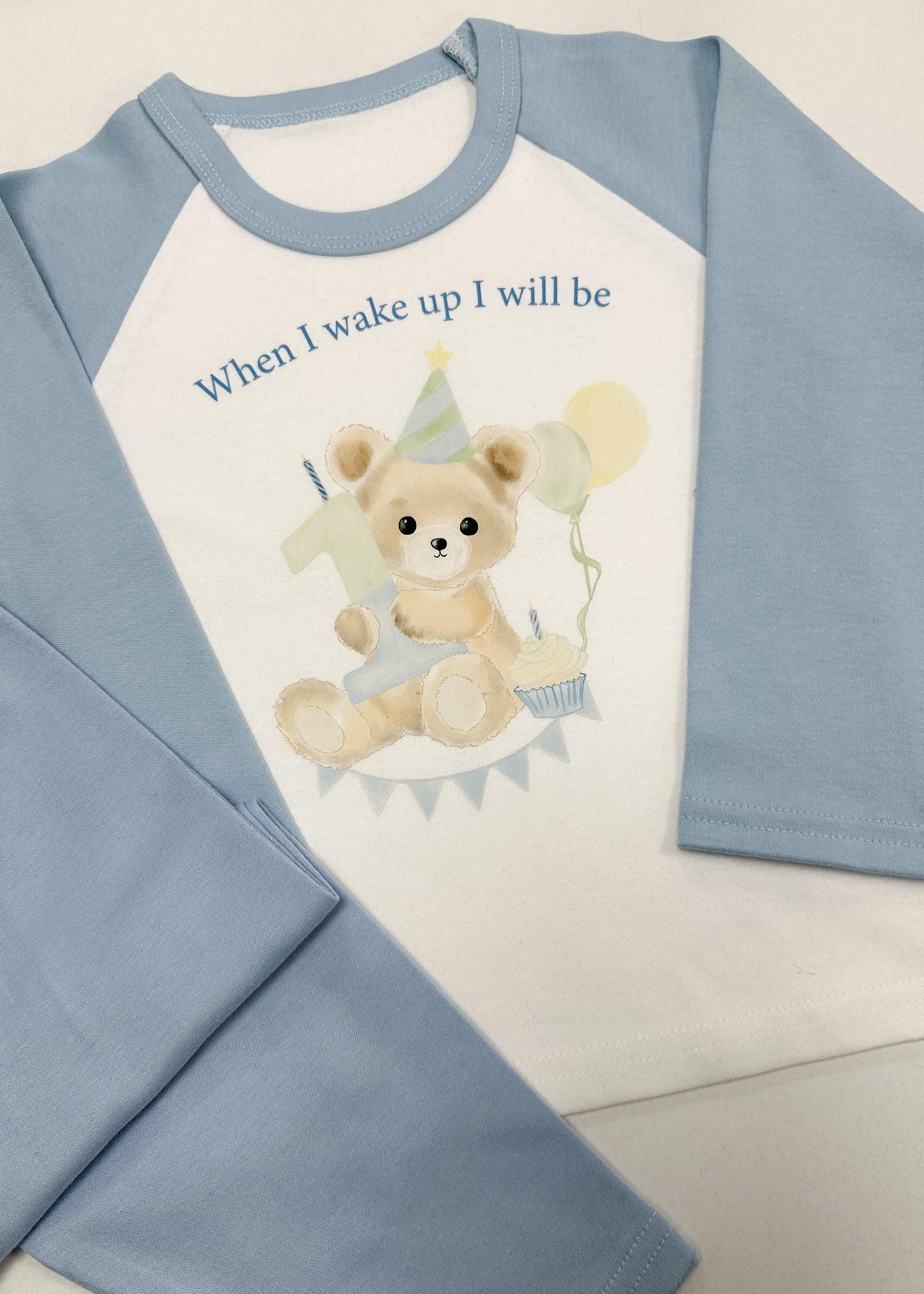 Blue Bear Birthday Pyjamas
