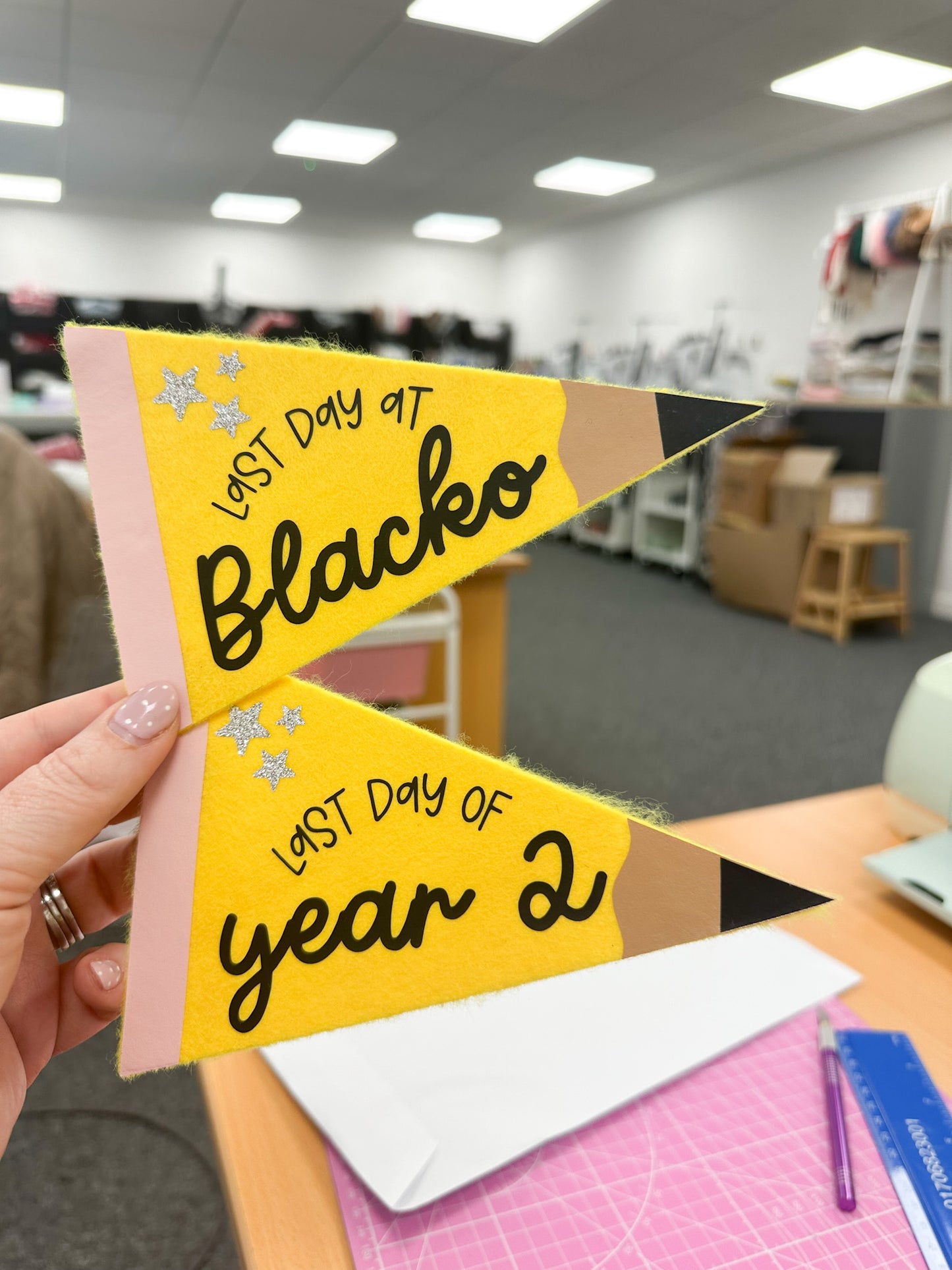 Pencil Pennant Flag