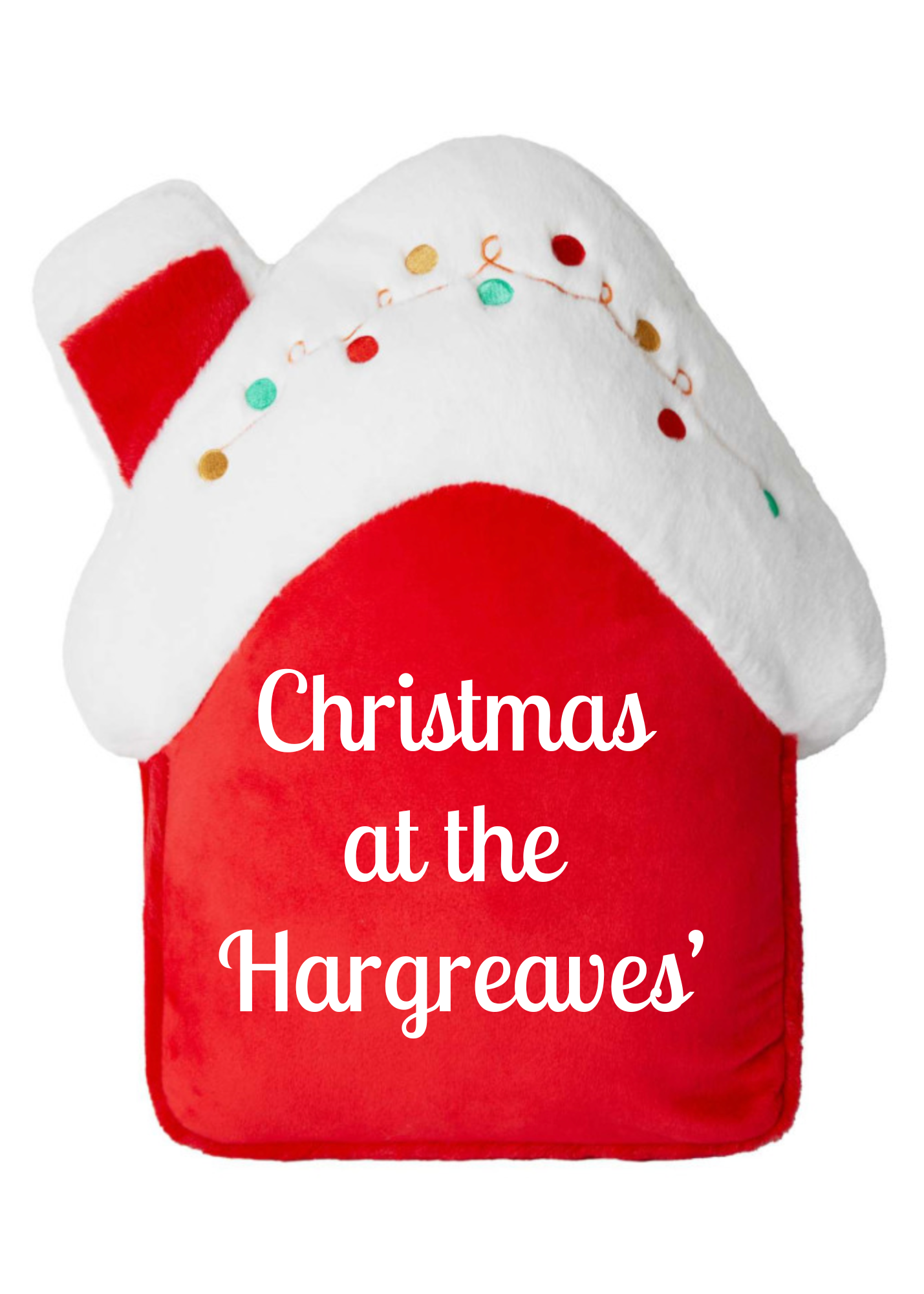 NEW Christmas House Cushion