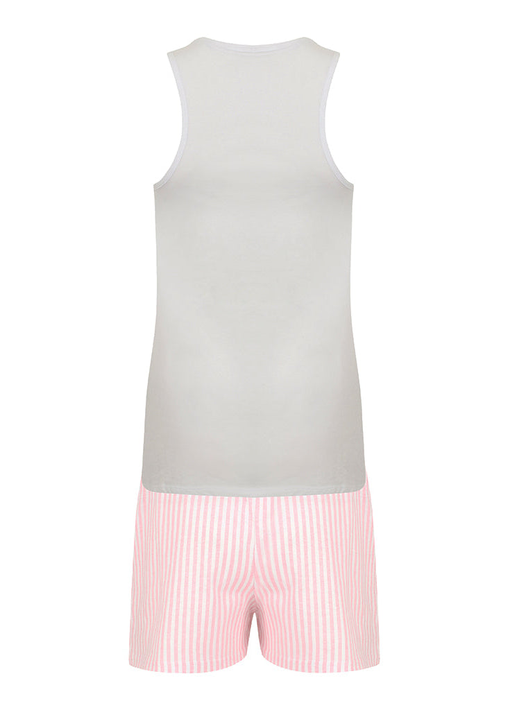 Pink Stripe Short Pyjamas