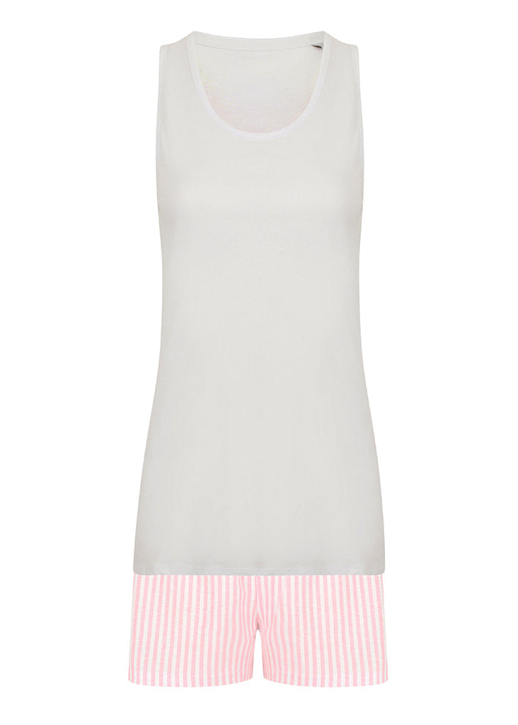 Pink Stripe Short Pyjamas