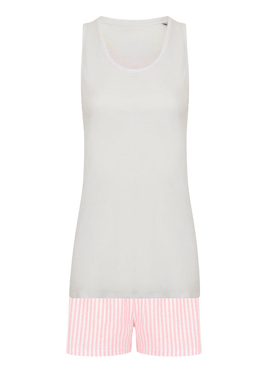 Pink Stripe Short Pyjamas