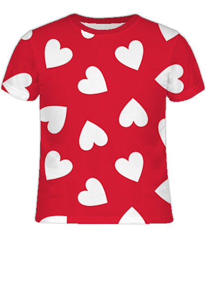 White Heart Valentines Tee
