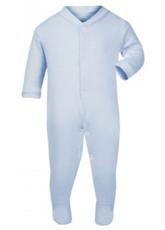 Light Blue Button Down Sleepsuit