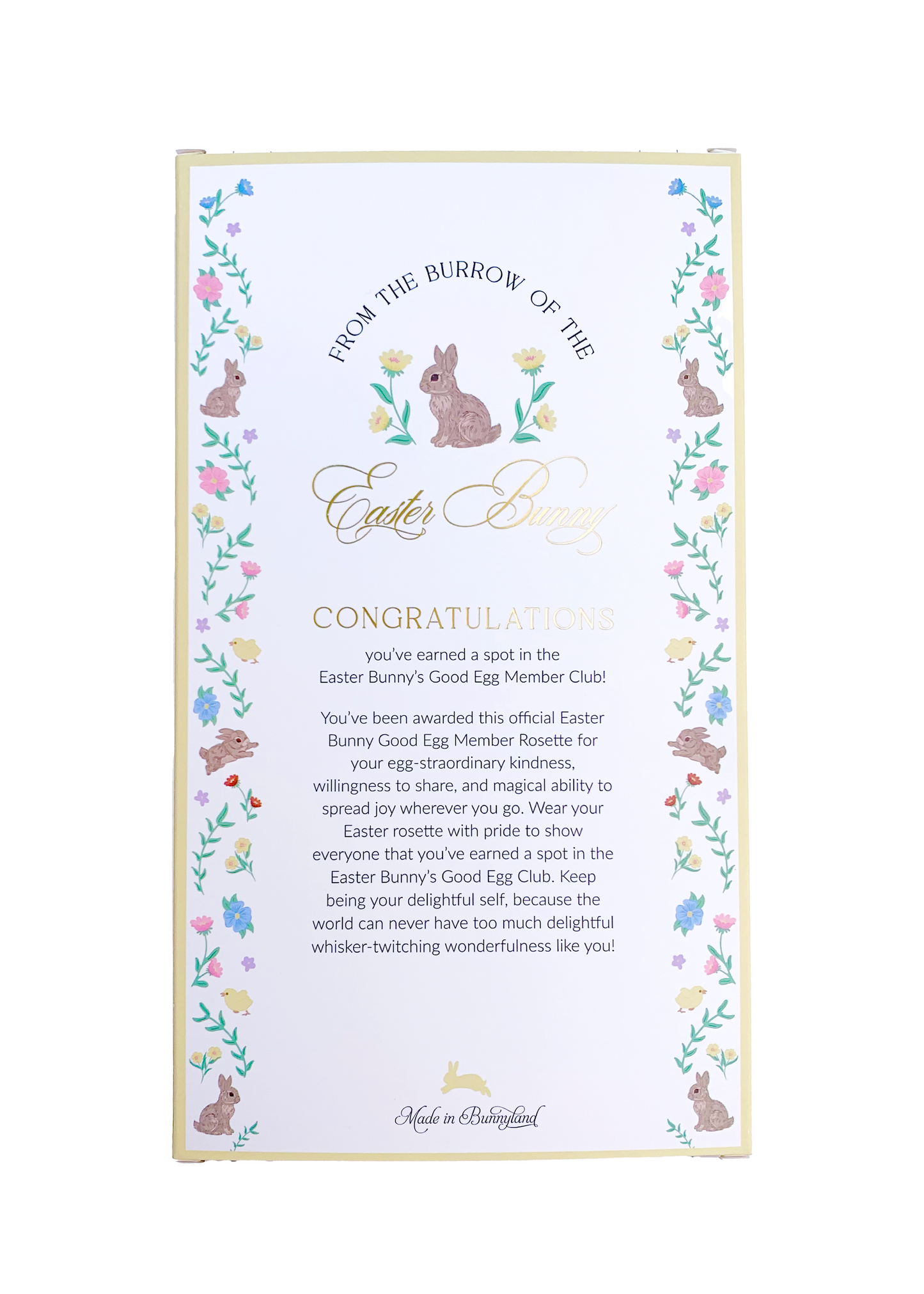 Good Egg Member Easter Rosette - Blue