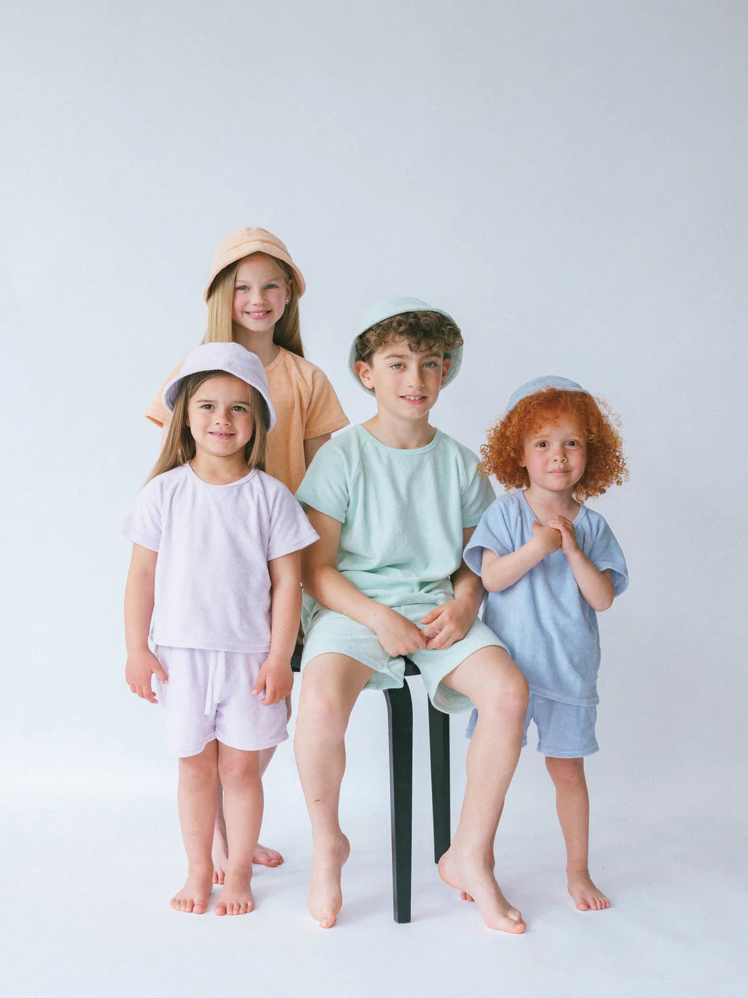 Towelling Shorts Set & Bucket Hat