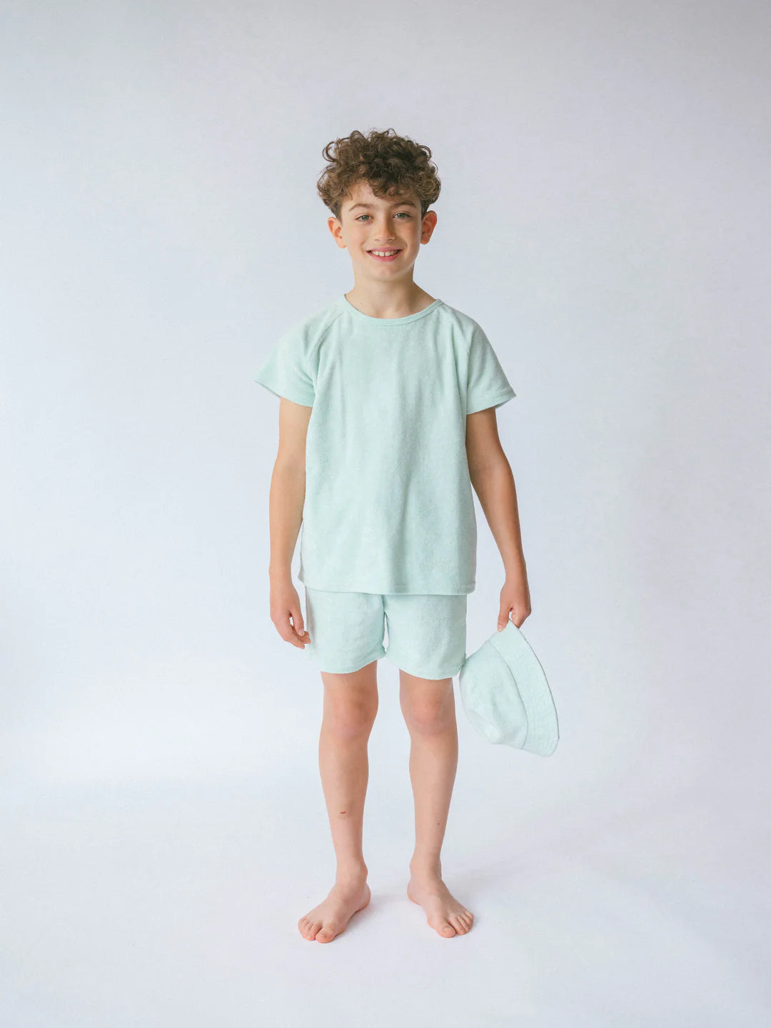 Towelling Shorts Set & Bucket Hat