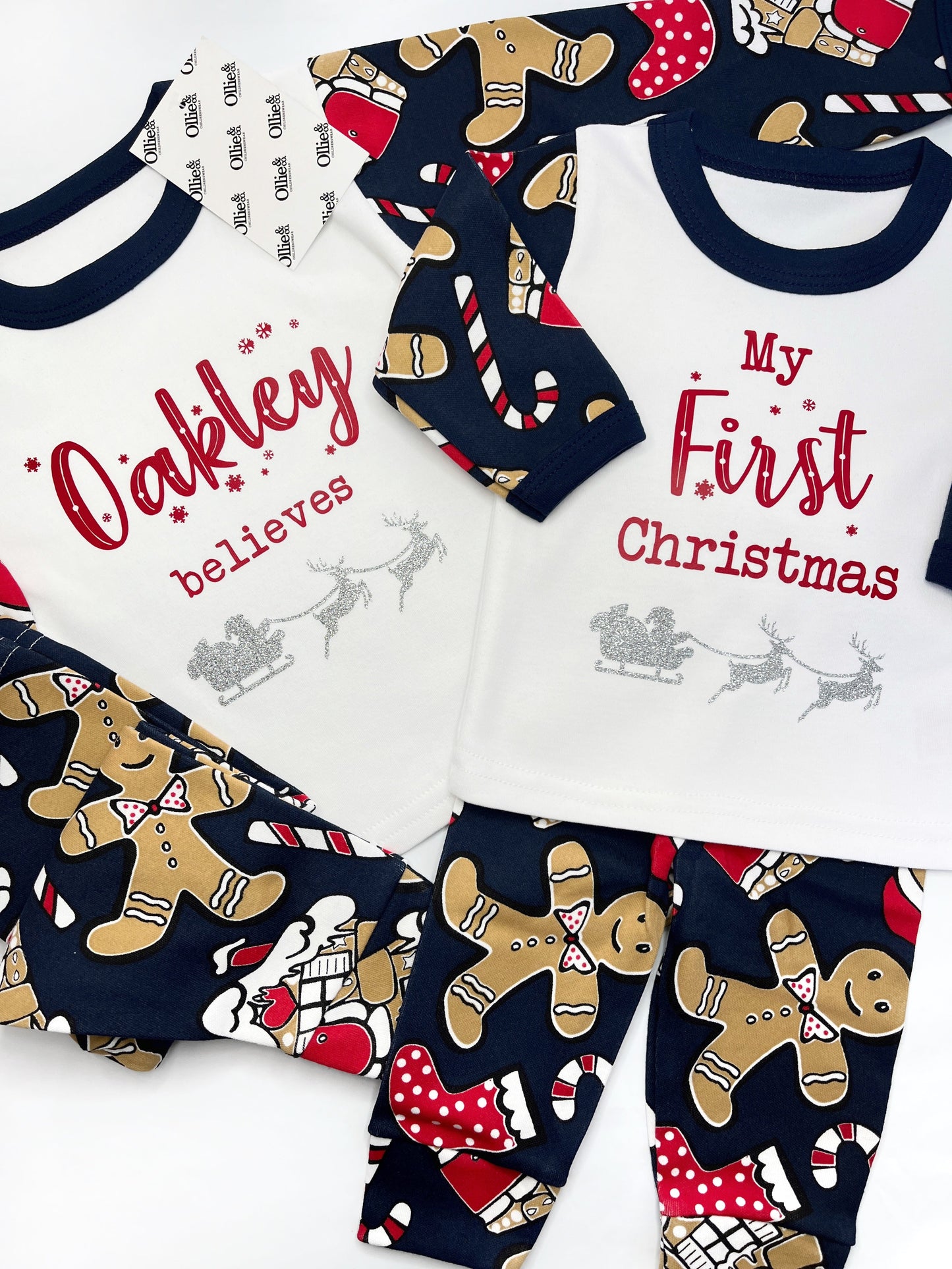 Adults Handmade Gingerbread Christmas Pyjamas