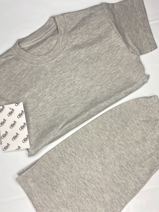 Grey Handmade Short Loungewear