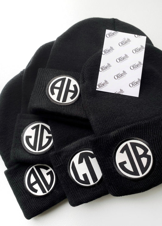 Adults Monogram Beanie Hat