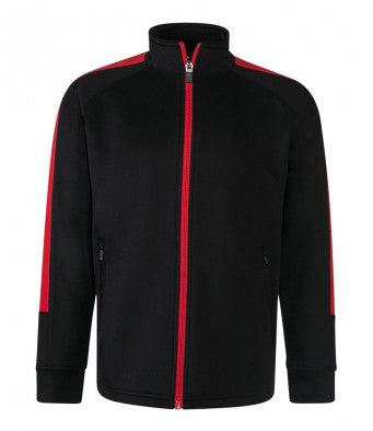 Black with Red Kids Sport Tracksuit Jacket